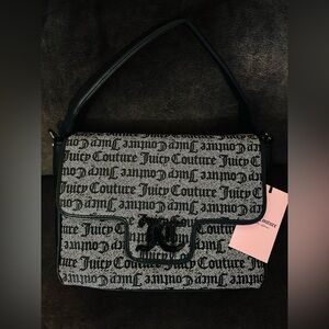 Juicy Couture✨Monogram 🖤🤍Black and White Shoulder Bag